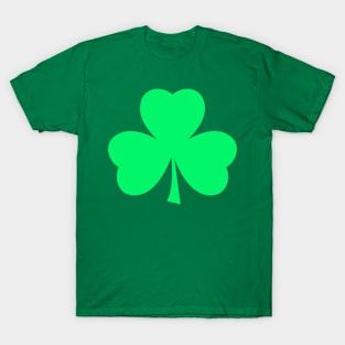 Bright Green Irish Saint Patrick's Day Shamrock T-Shirt